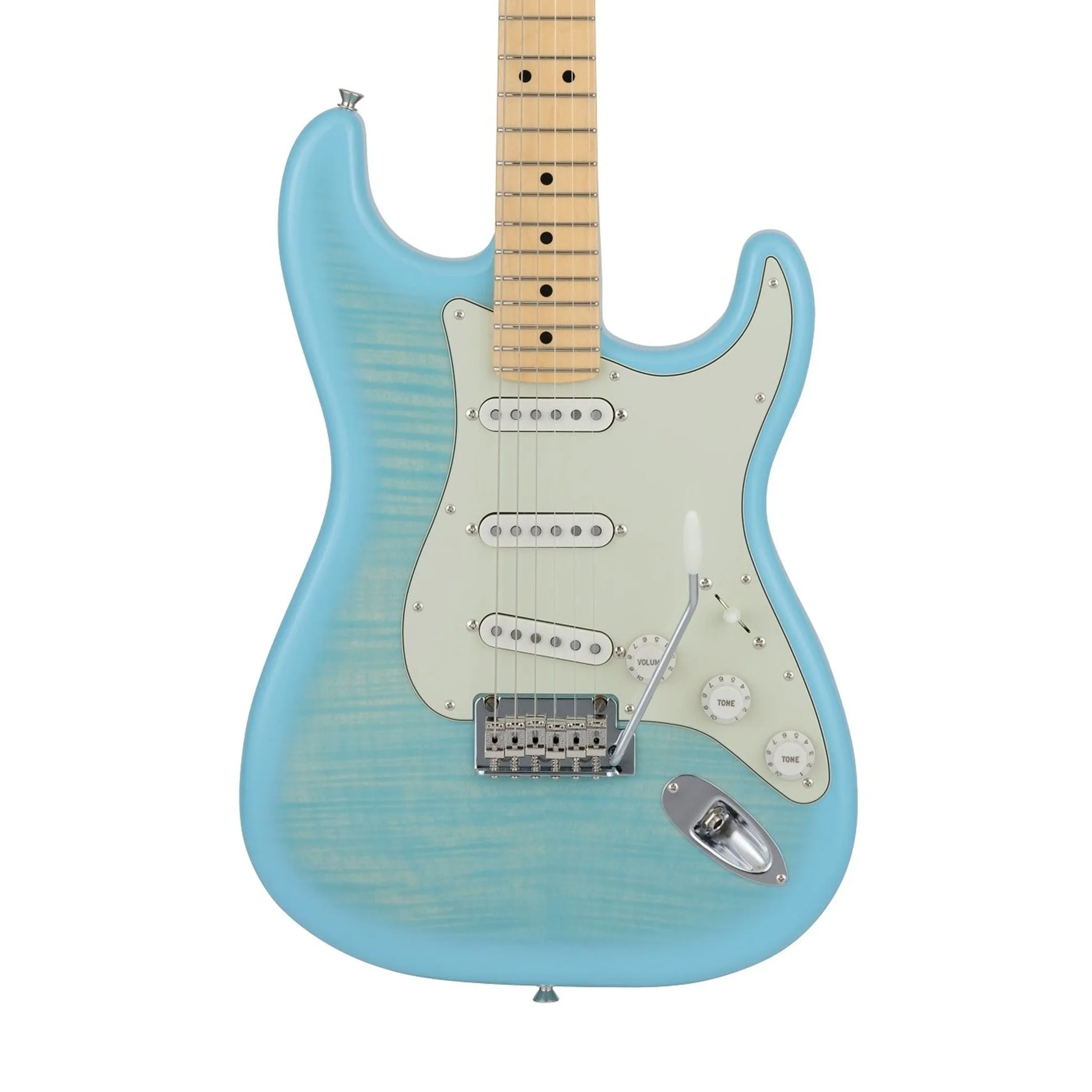 Fender Japan Hybrid II Stratocaster Electric Guitar, Maple FB, Celeste Blue