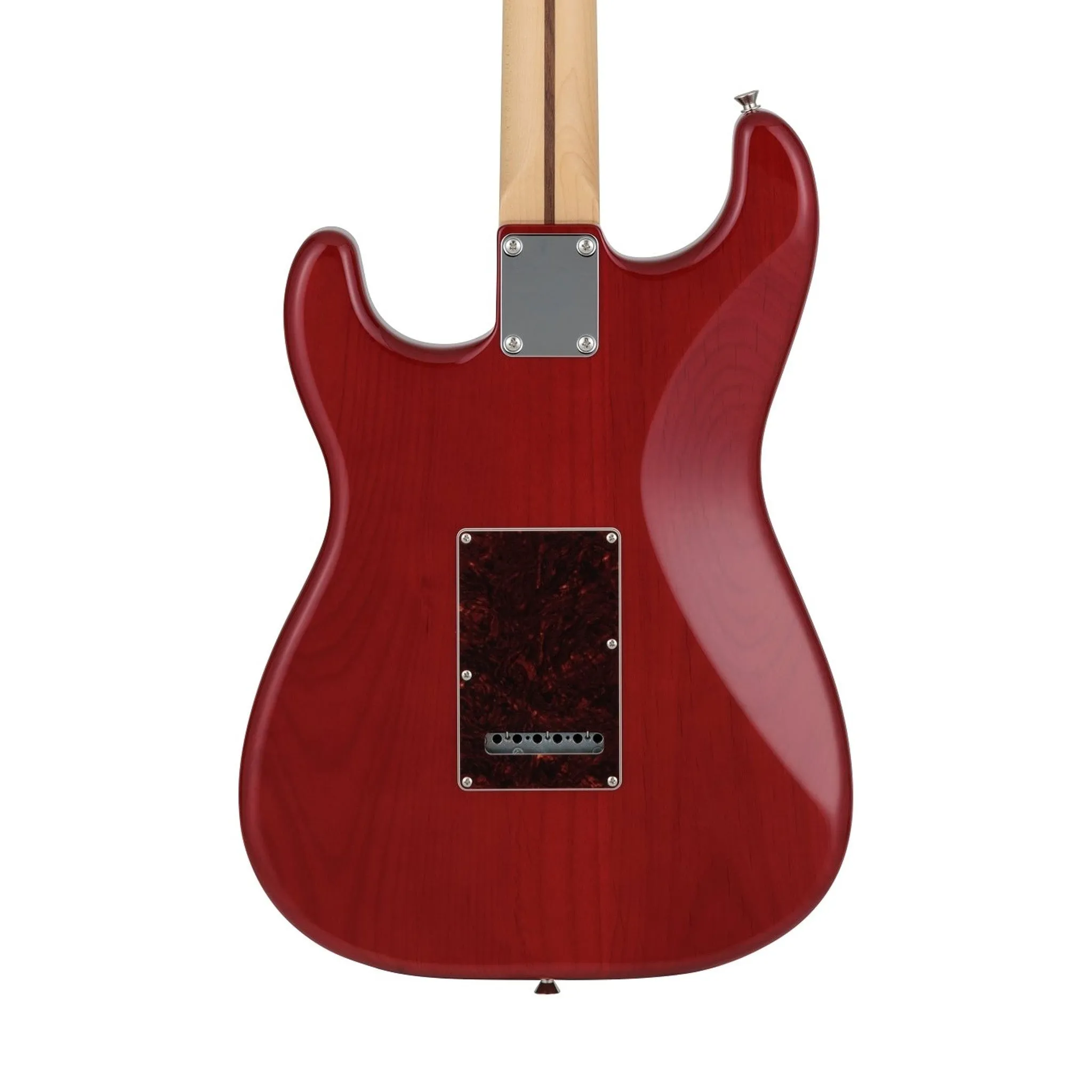 Fender Japan Hybrid II Stratocaster Electric Guitar, Maple FB, Flame Sunset Orange Transparent