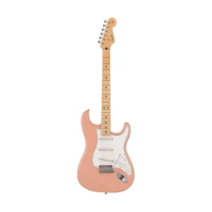 Fender Japan Hybrid II Stratocaster Electric Guitar, Maple FB, Flamingo Pink