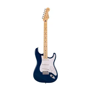 Fender Japan Hybrid II Stratocaster Electric Guitar, Maple FB, Indigo Transparent