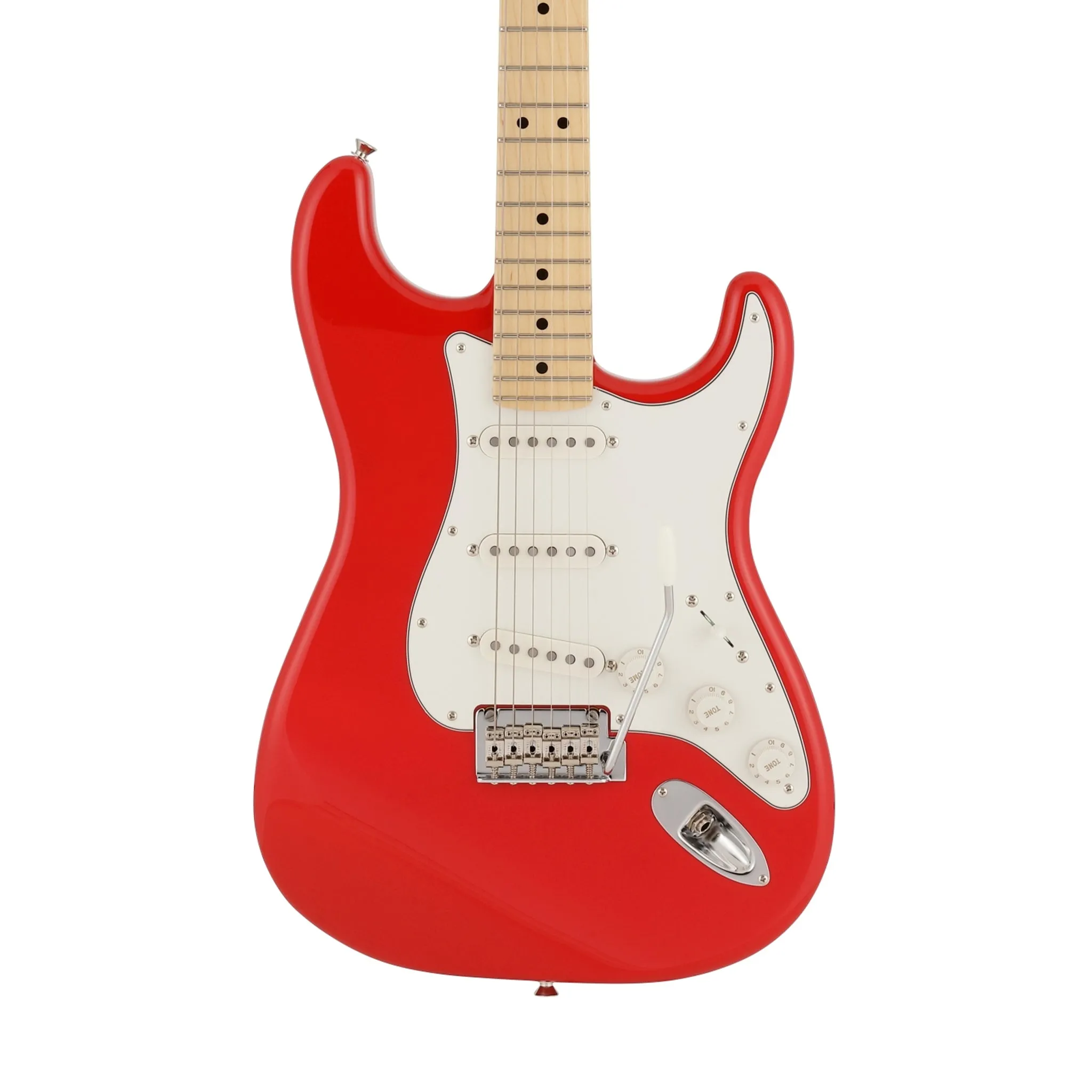 Fender Japan Hybrid II Stratocaster Electric Guitar, Maple FB, Modena Red