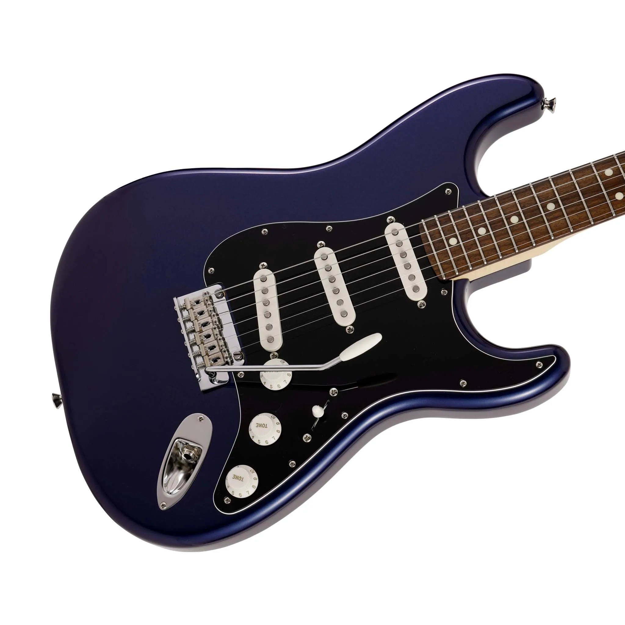 Fender Japan Hybrid II Stratocaster Electric Guitar, RW FB, Azure Metallic