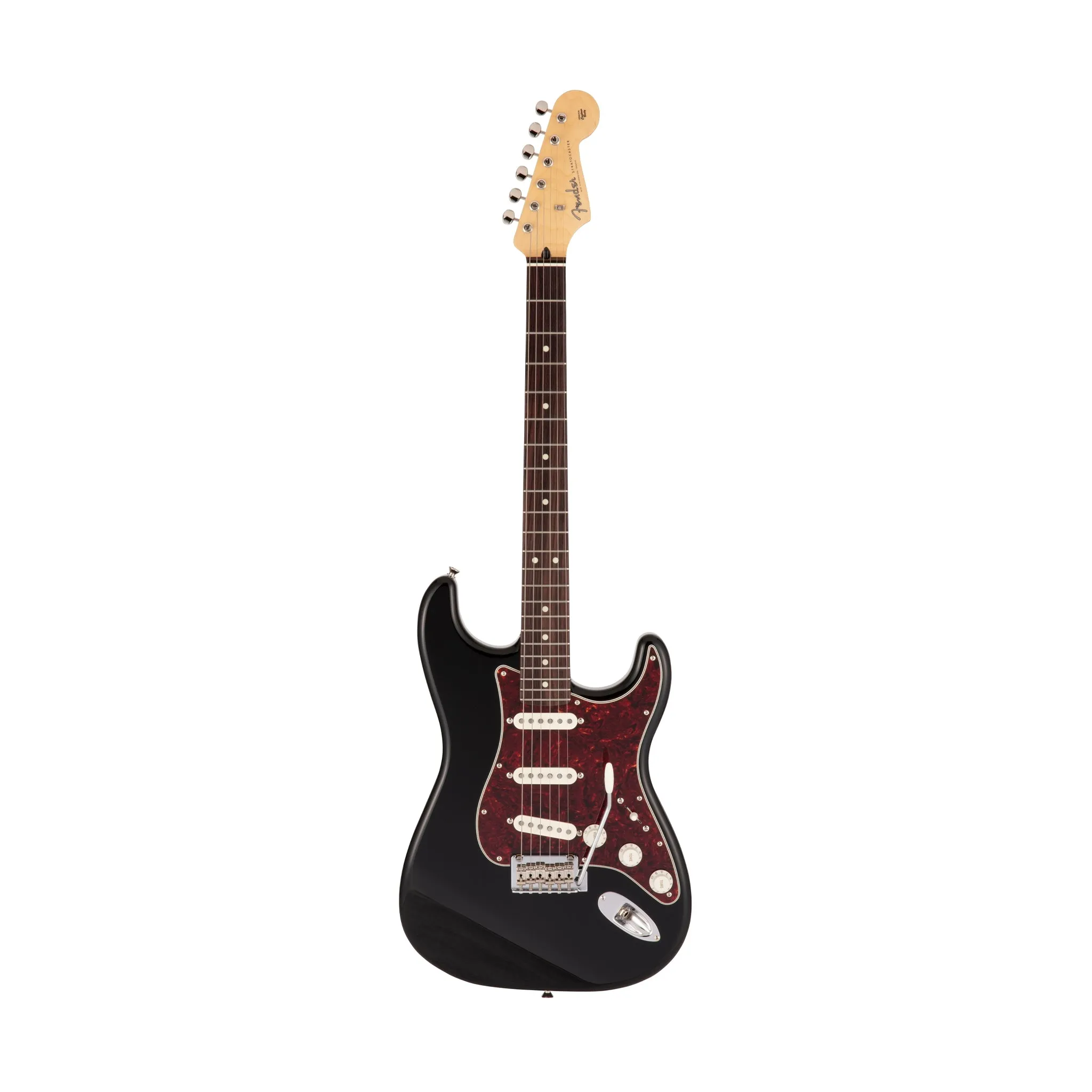 Fender Japan Hybrid II Stratocaster Electric Guitar, RW FB, Black