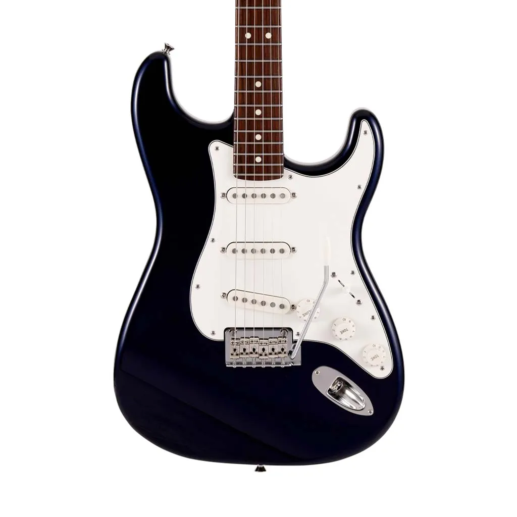 Fender Japan Hybrid II Stratocaster Electric Guitar, RW FB, Gun Metal Blue