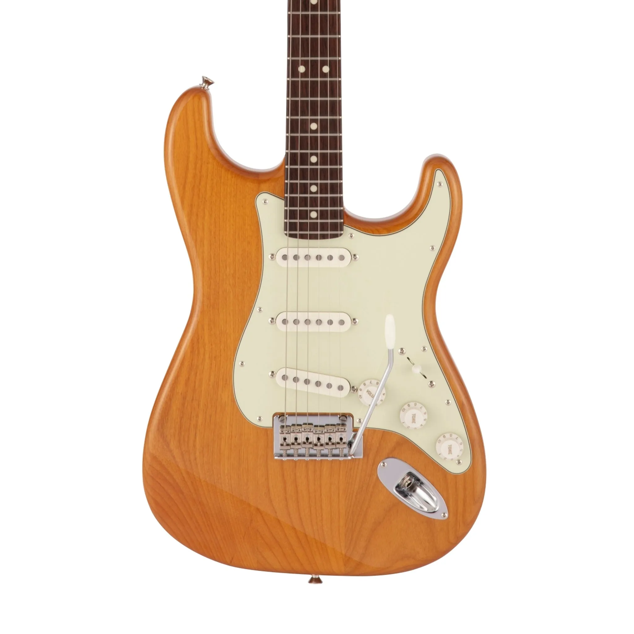Fender Japan Hybrid II Stratocaster Electric Guitar, RW FB, Vintage Natural