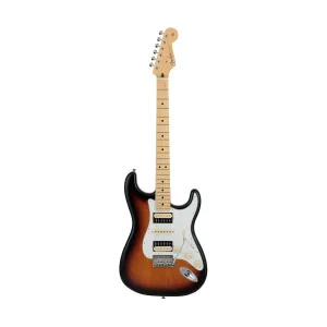 Fender Japan Hybrid II Stratocaster HSH Electric Guitar, Maple FB, 3-Color Sunburst
