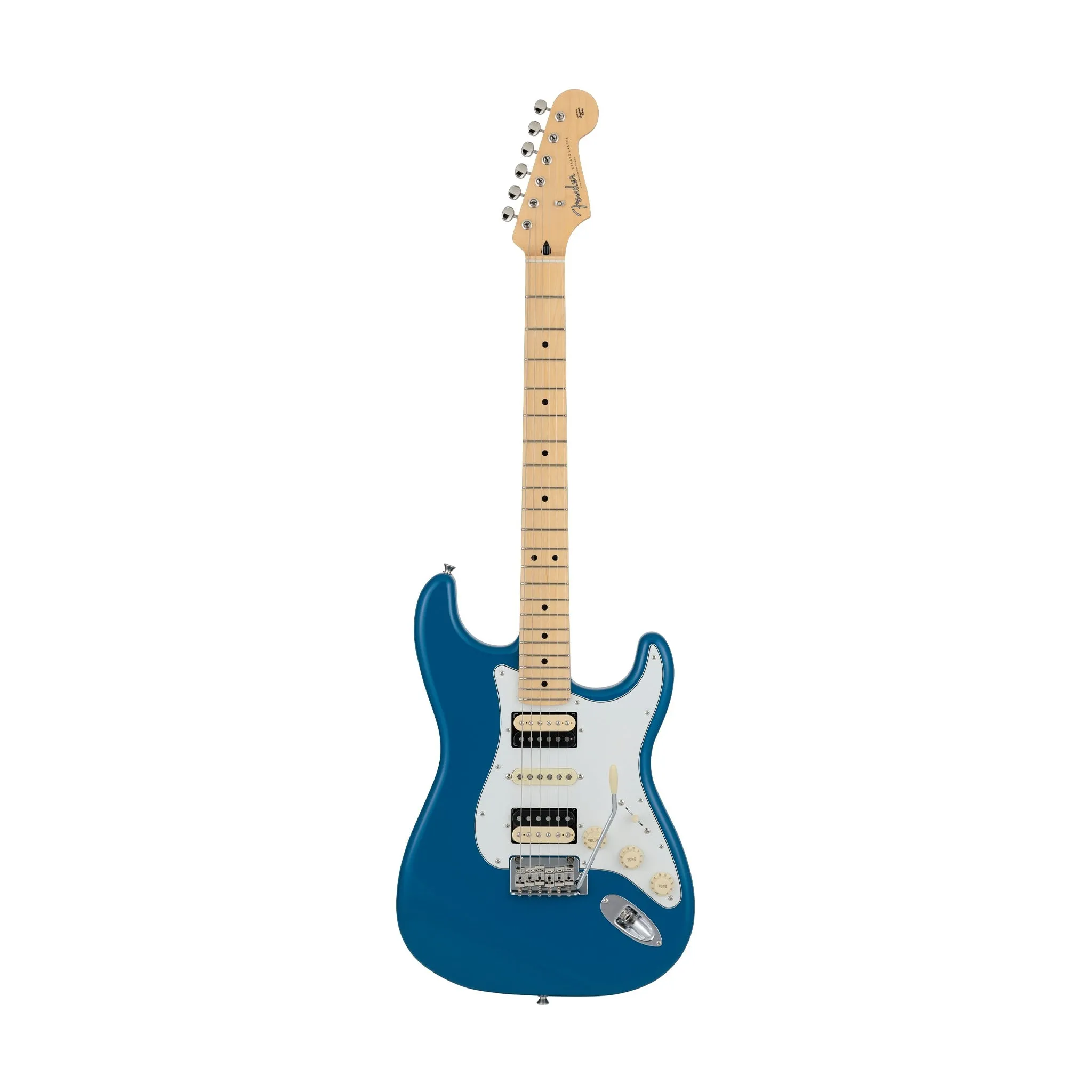 Fender Japan Hybrid II Stratocaster HSH Electric Guitar, Maple FB, Forest Blue