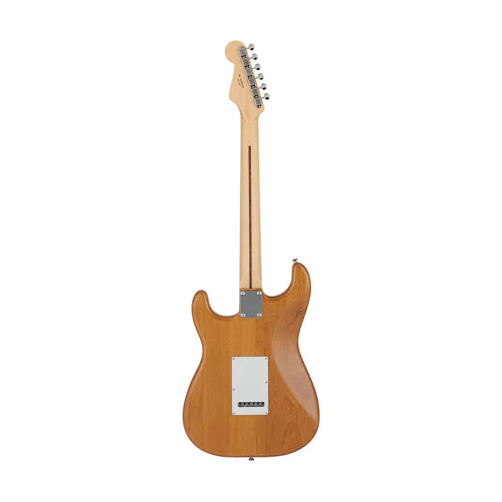 Fender Japan Hybrid II Stratocaster HSS Electric Guitar, Maple FB, Vintage Natural