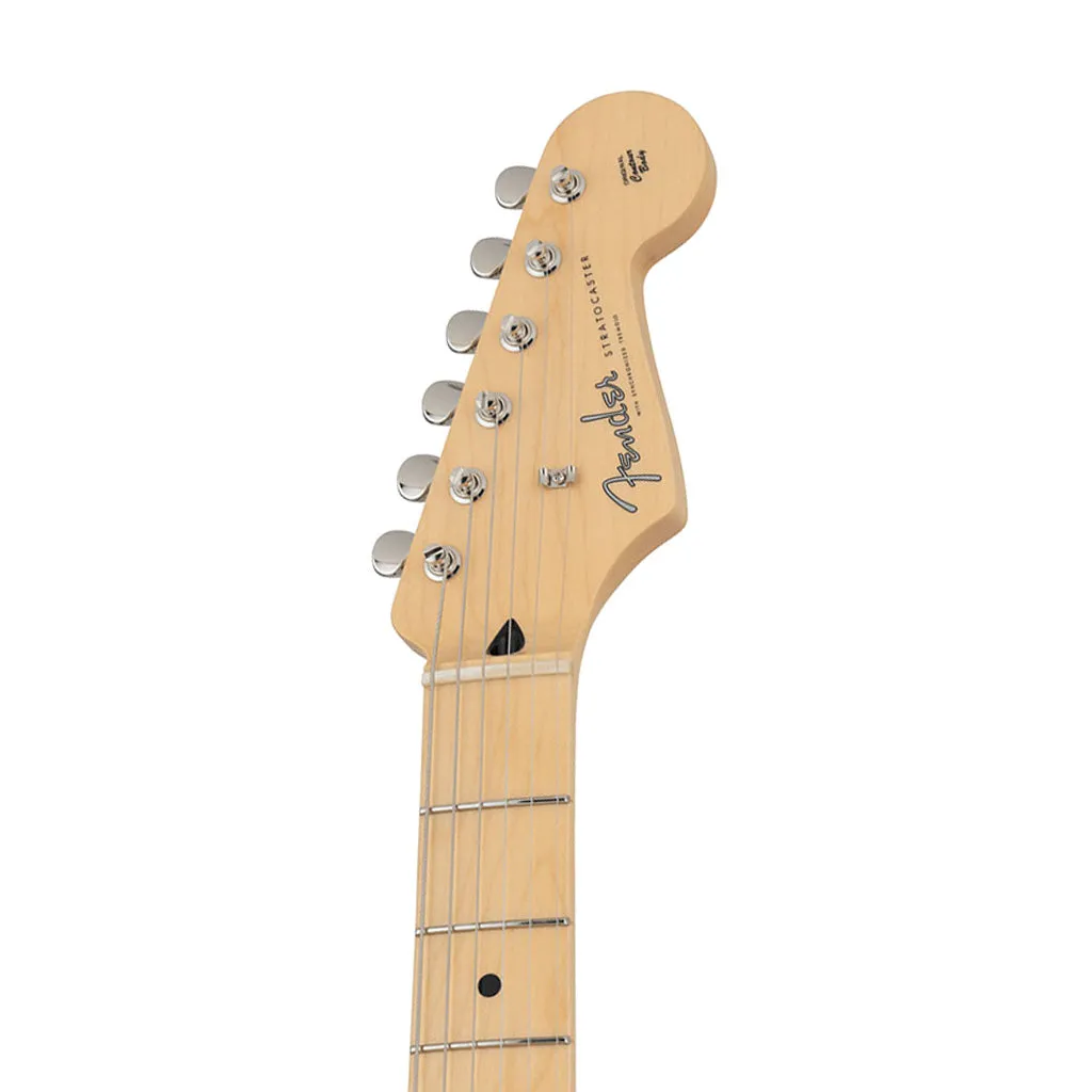 Fender Japan Hybrid II Stratocaster HSS Electric Guitar, Maple FB, Vintage Natural