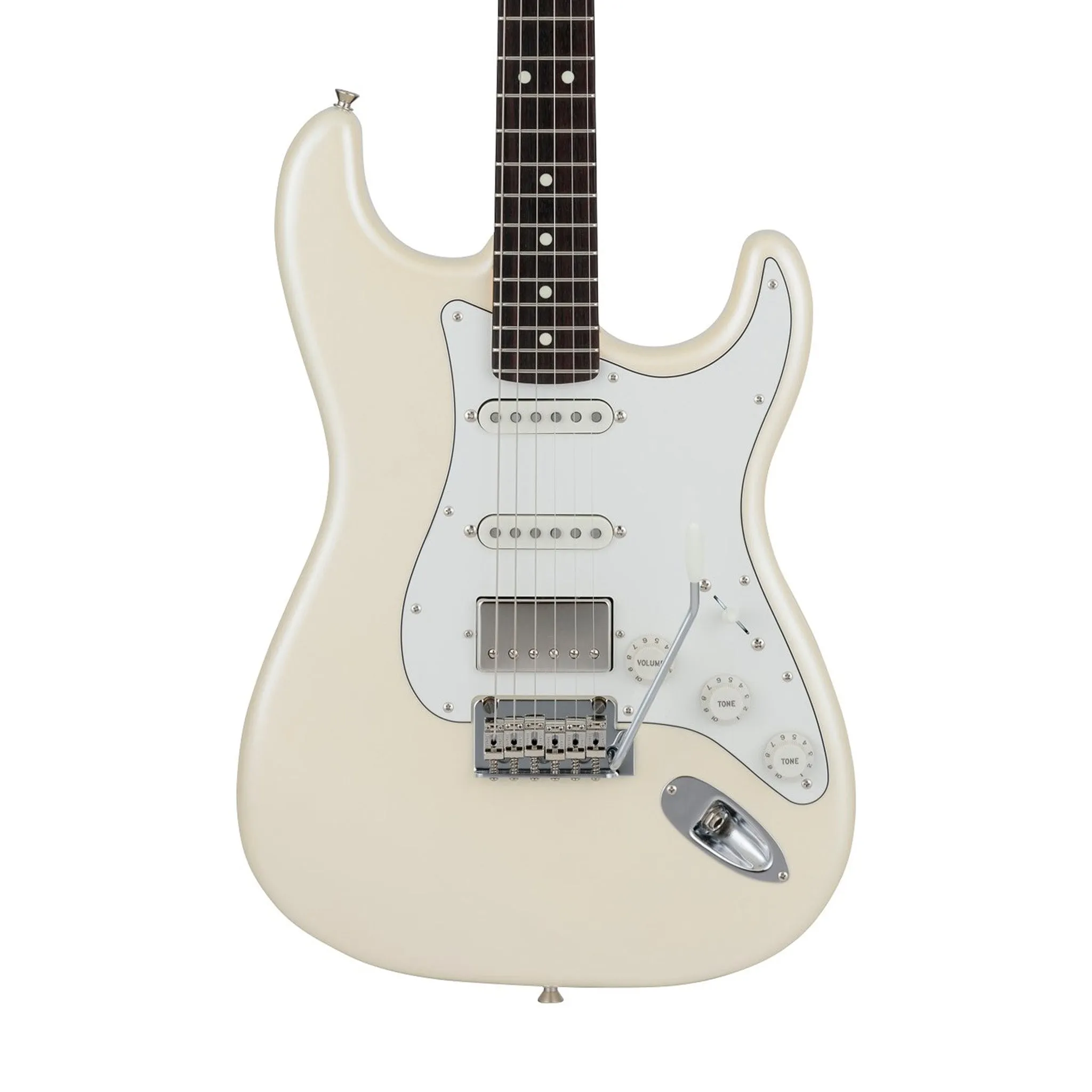 Fender Japan Hybrid II Stratocaster HSS Electric Guitar, RW FB, Olympic Pearl