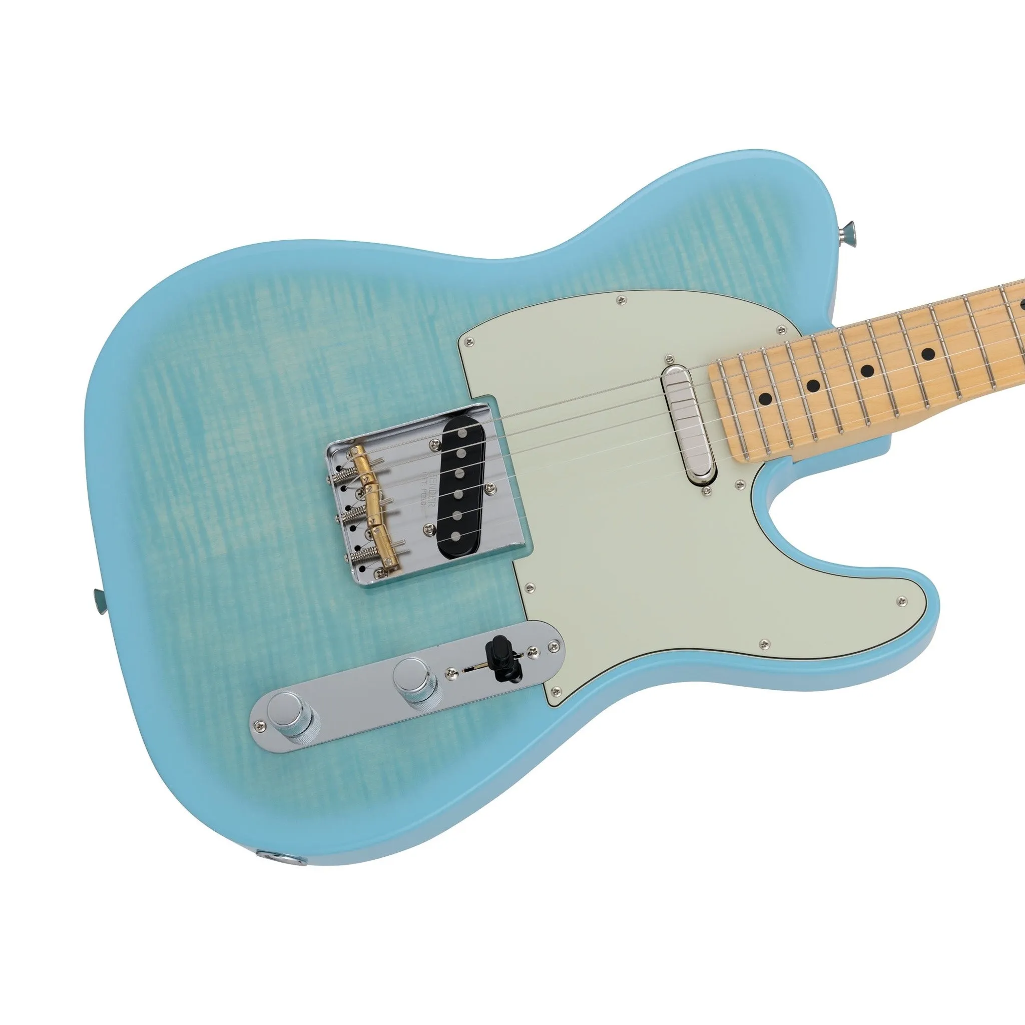 Fender Japan Hybrid II Telecaster Electric Guitar, Maple FB, Celeste Blue