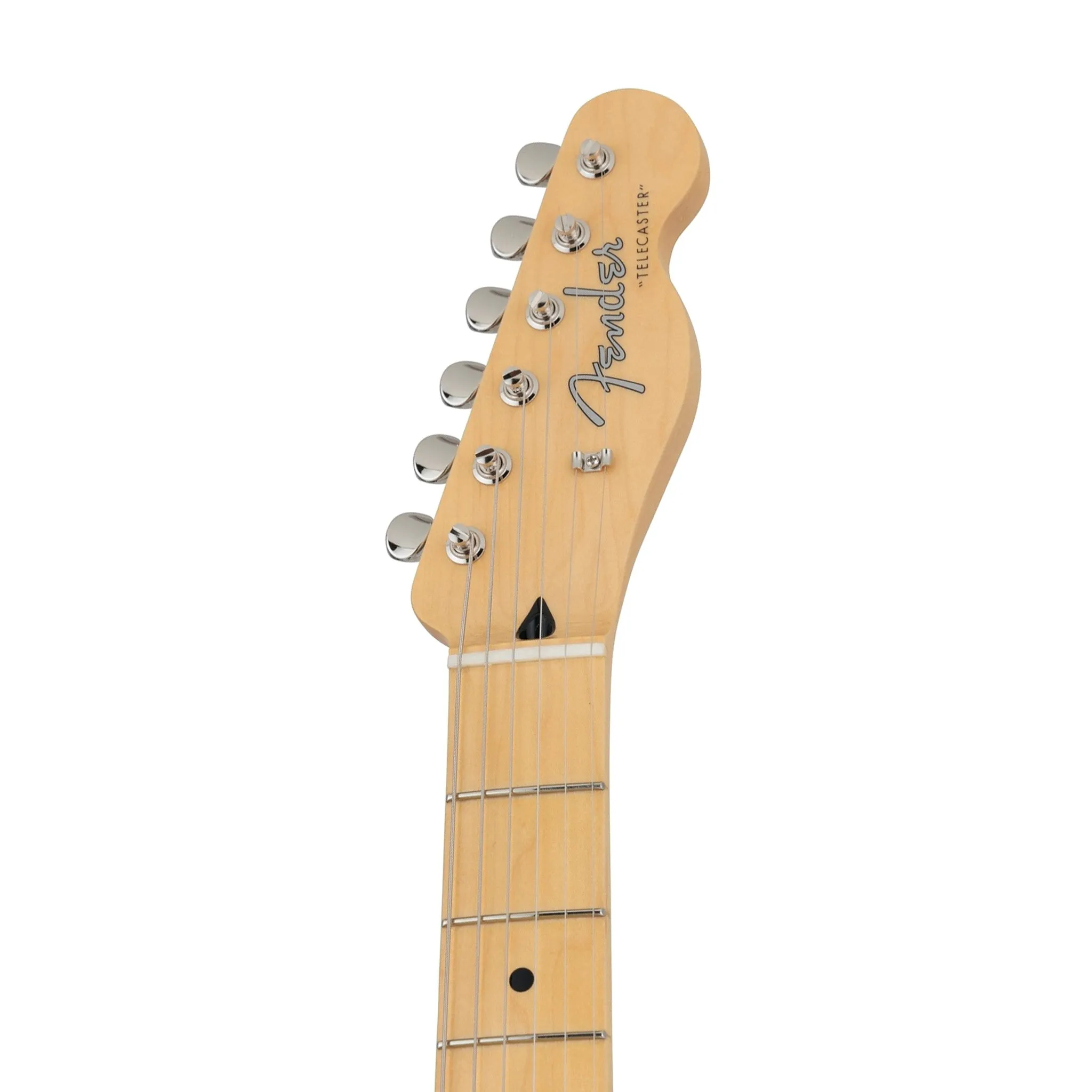 Fender Japan Hybrid II Telecaster Electric Guitar, Maple FB, Flame Sunset Orange Transparent