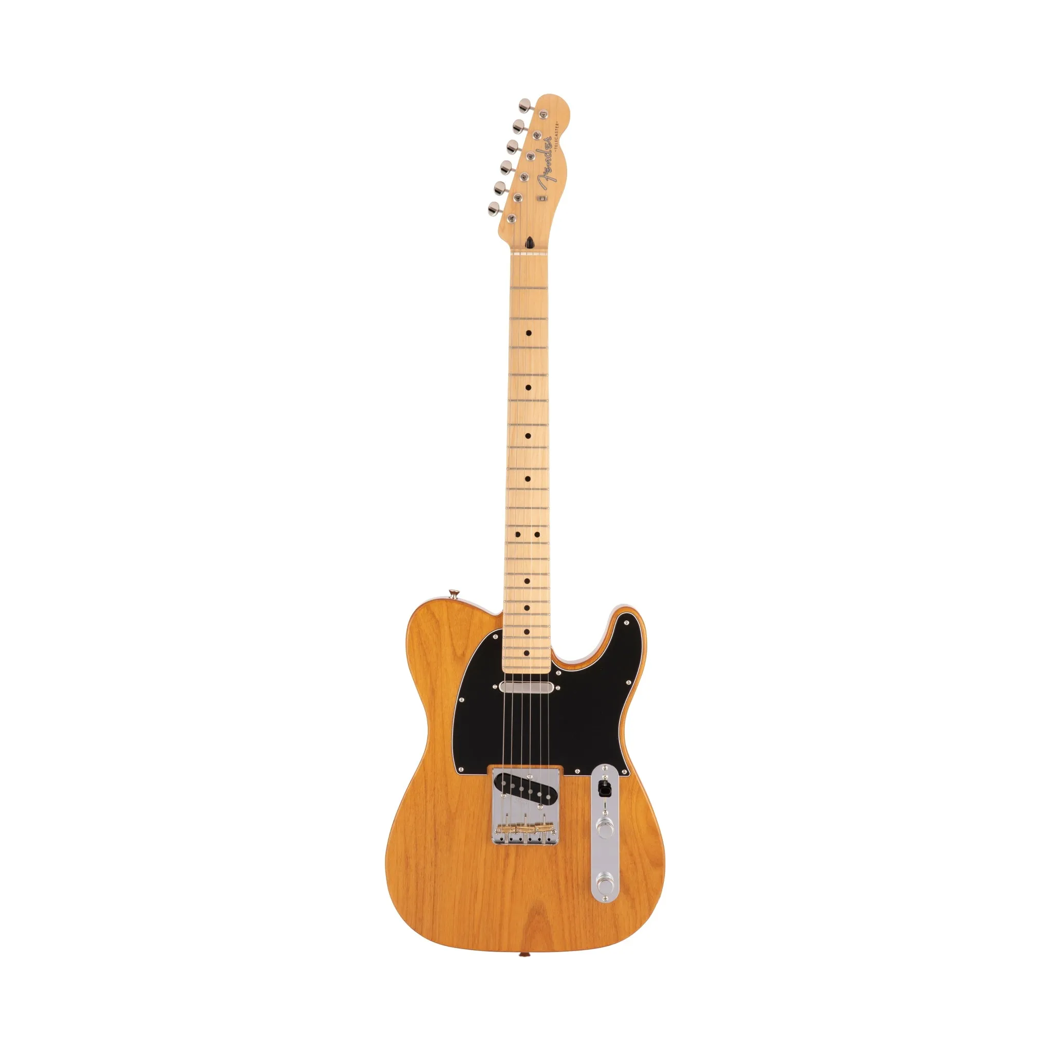 Fender Japan Hybrid II Telecaster Electric Guitar, Maple FB, Vintage Natural