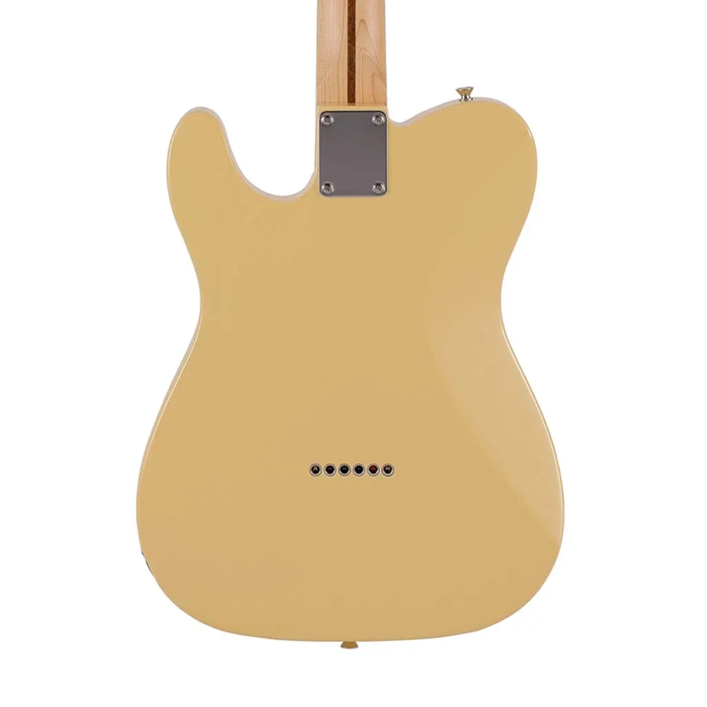 Fender Japan Hybrid II Telecaster Electric Guitar, Maple FB, Vintage White