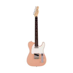 Fender Japan Hybrid II Telecaster Electric Guitar, RW FB, Flamingo Pink