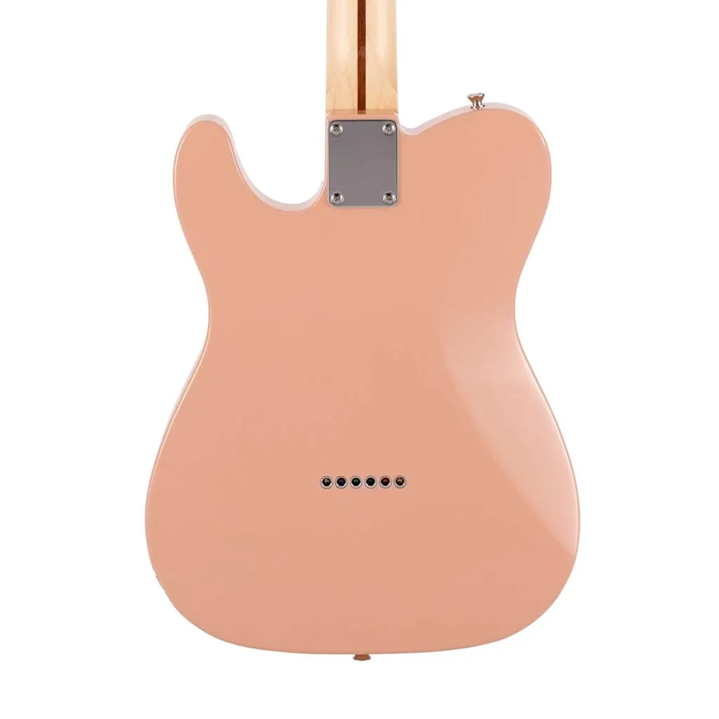 Fender Japan Hybrid II Telecaster Electric Guitar, RW FB, Flamingo Pink