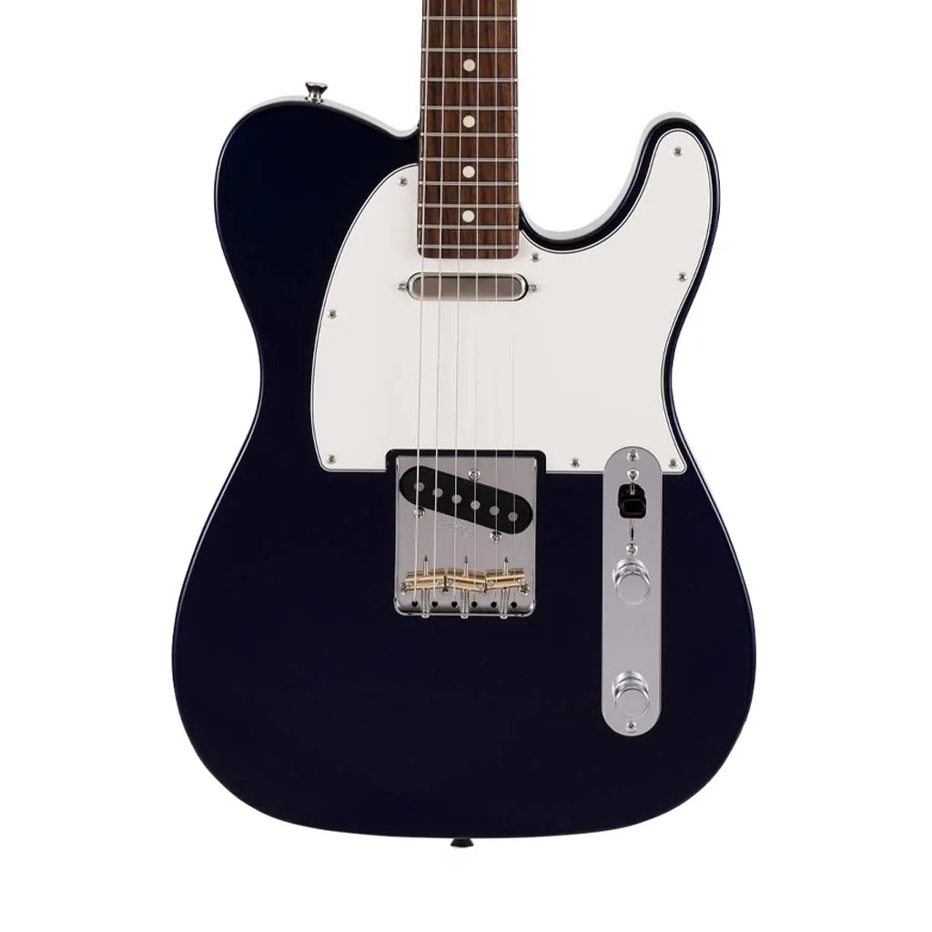 Fender Japan Hybrid II Telecaster Electric Guitar, RW FB, Gun Metal Blue