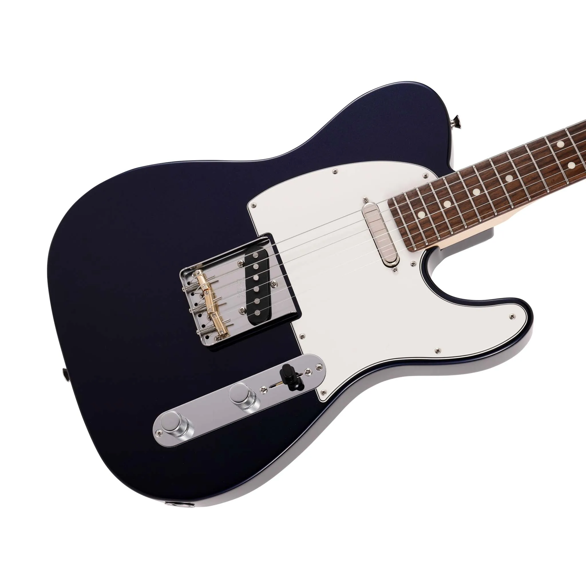 Fender Japan Hybrid II Telecaster Electric Guitar, RW FB, Gun Metal Blue