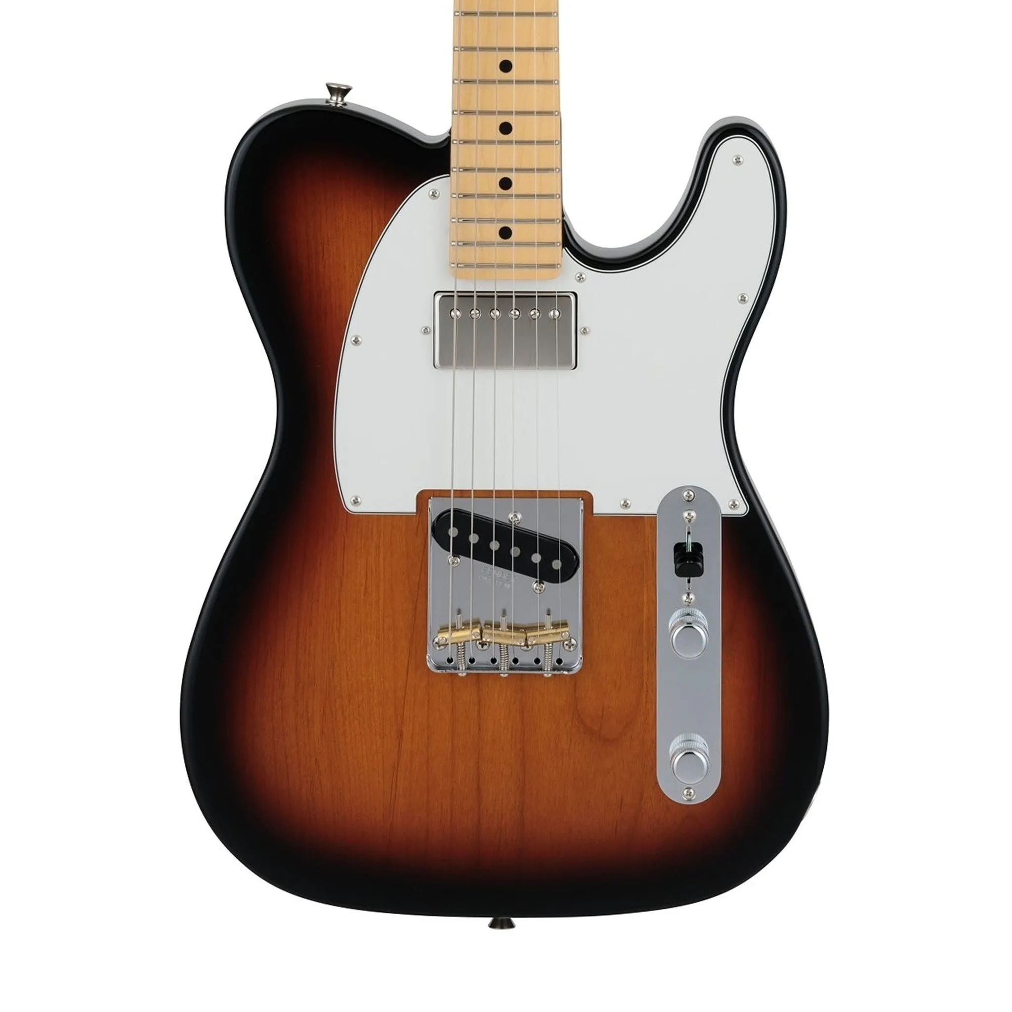Fender Japan Hybrid II Telecaster SH Electric Guitar, Maple FB, 3-Color Sunburst