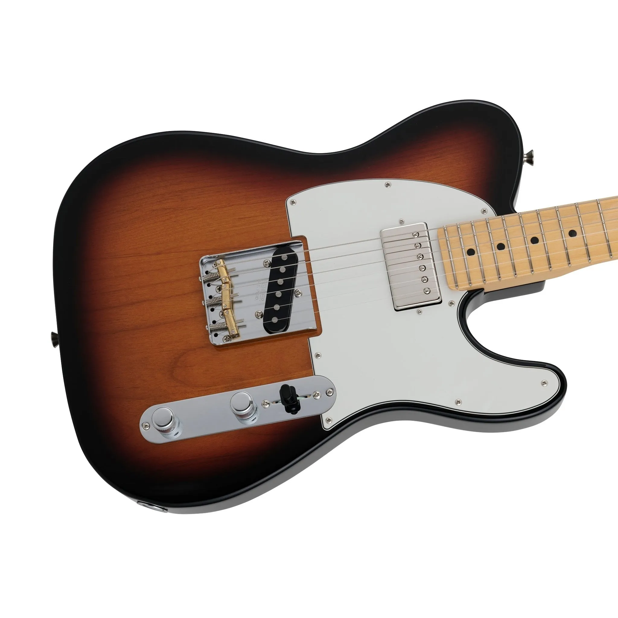 Fender Japan Hybrid II Telecaster SH Electric Guitar, Maple FB, 3-Color Sunburst