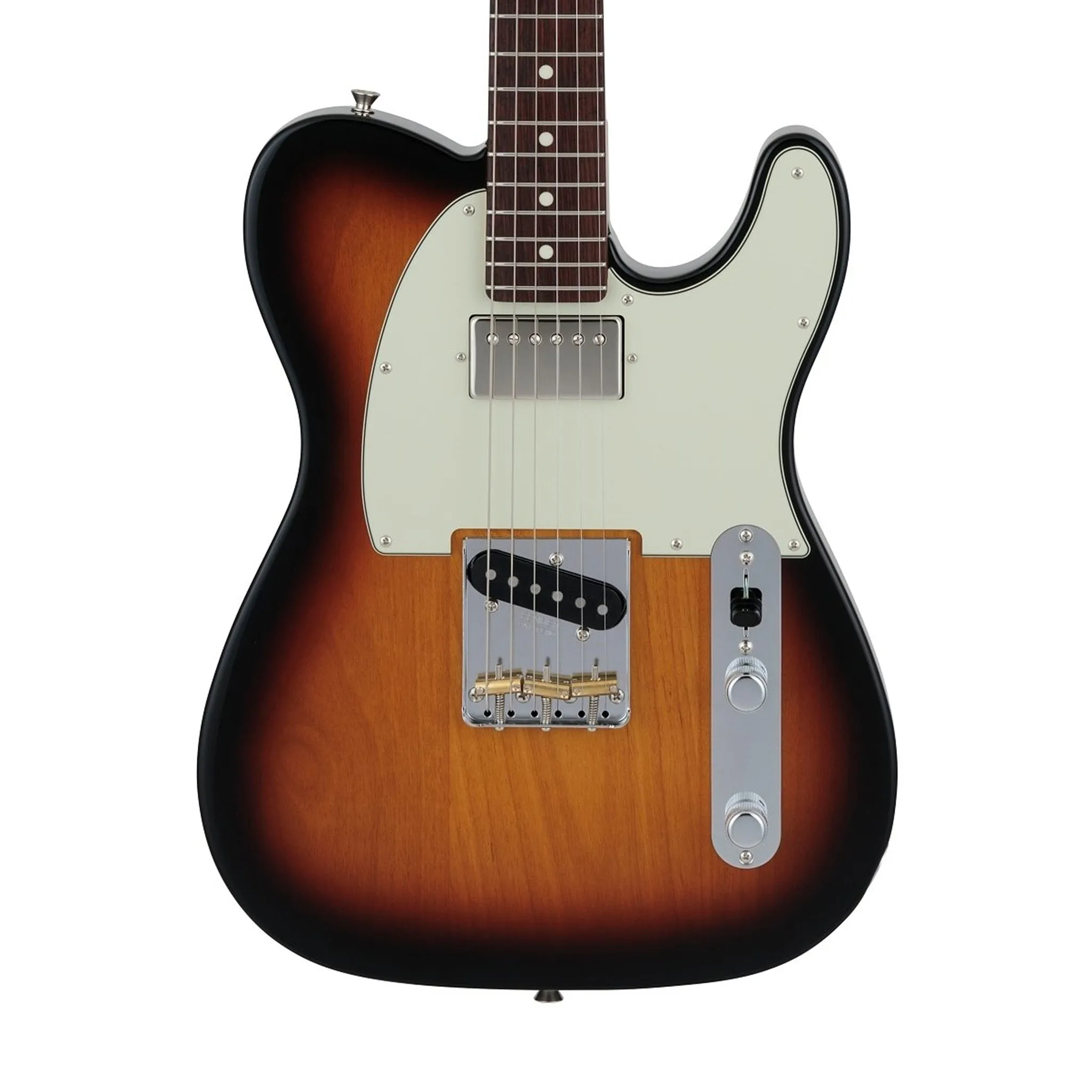 Fender Japan Hybrid II Telecaster SH Electric Guitar, RW FB, 3-Color Sunburst