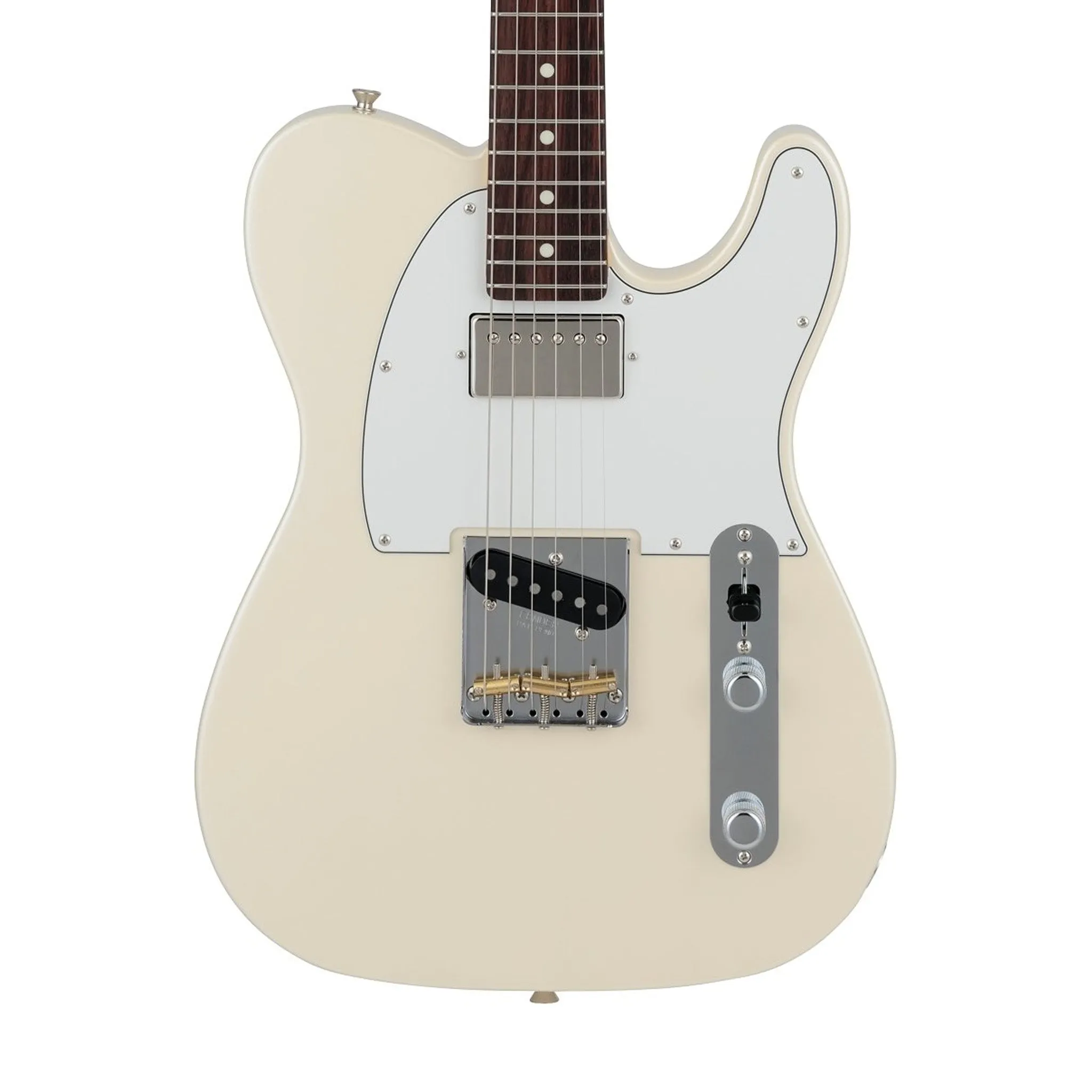 Fender Japan Hybrid II Telecaster SH Electric Guitar, RW FB, Olympic Pearl