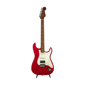 Fender Japan Limited Edition Hybrid II Stratocaster HSS Flat Top Electric Guitar, Modena Red