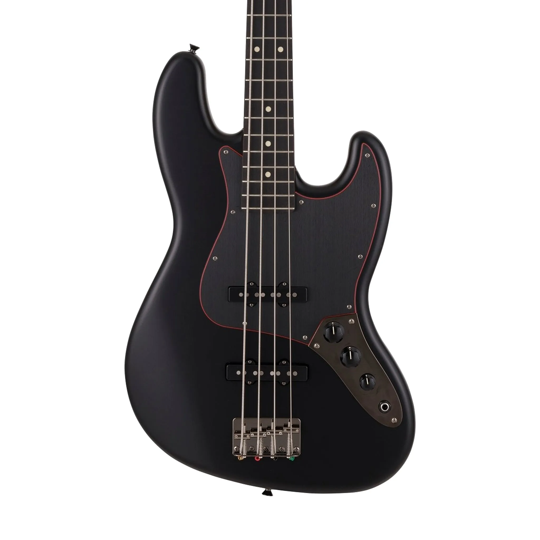 Fender Japan Ltd Ed Hybrid II Jazz Bass Guitar, Noir, RW FB, Black
