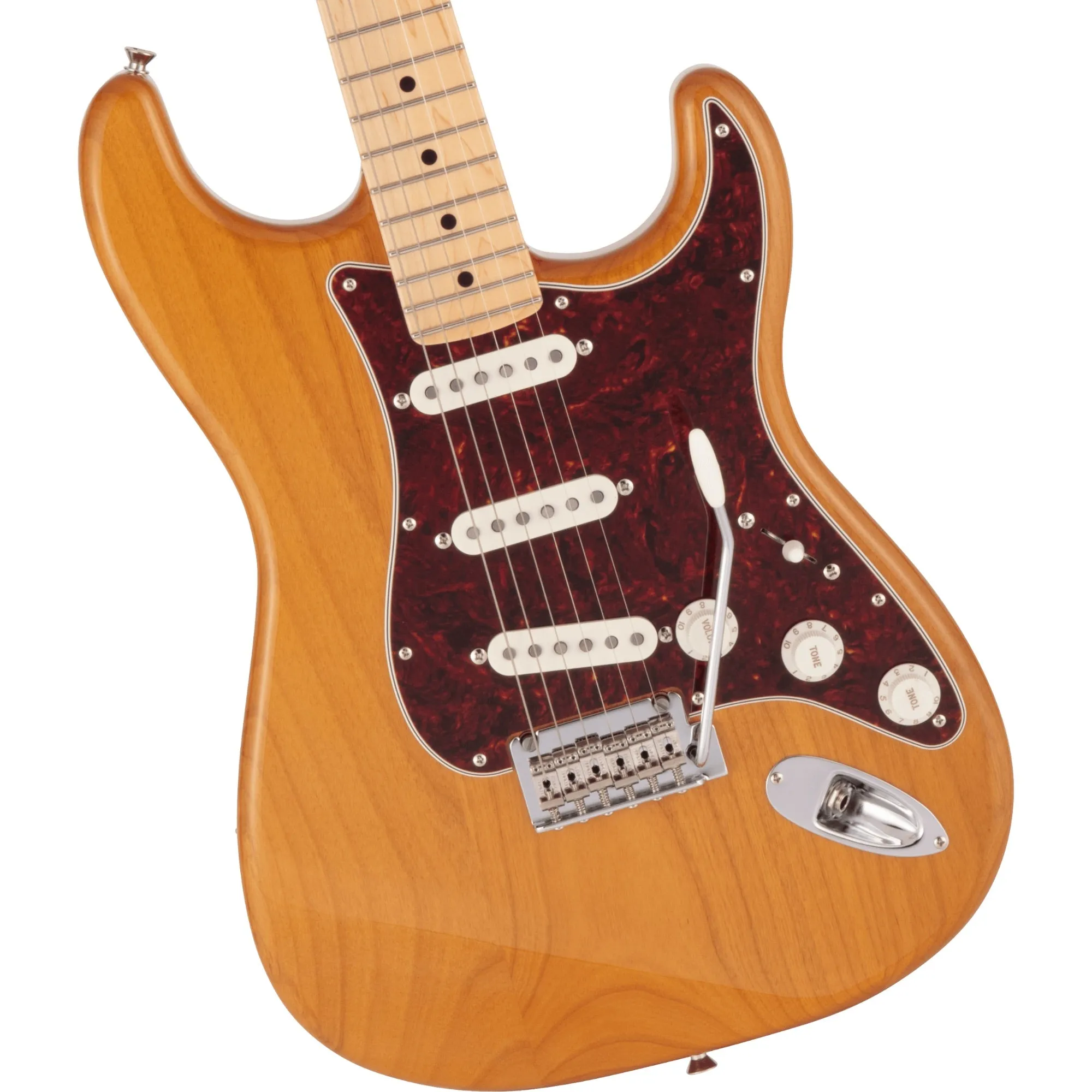 Fender Made in Japan Hybrid II Stratocaster Electric Guitar, Vintage Natural incl Gig Bag