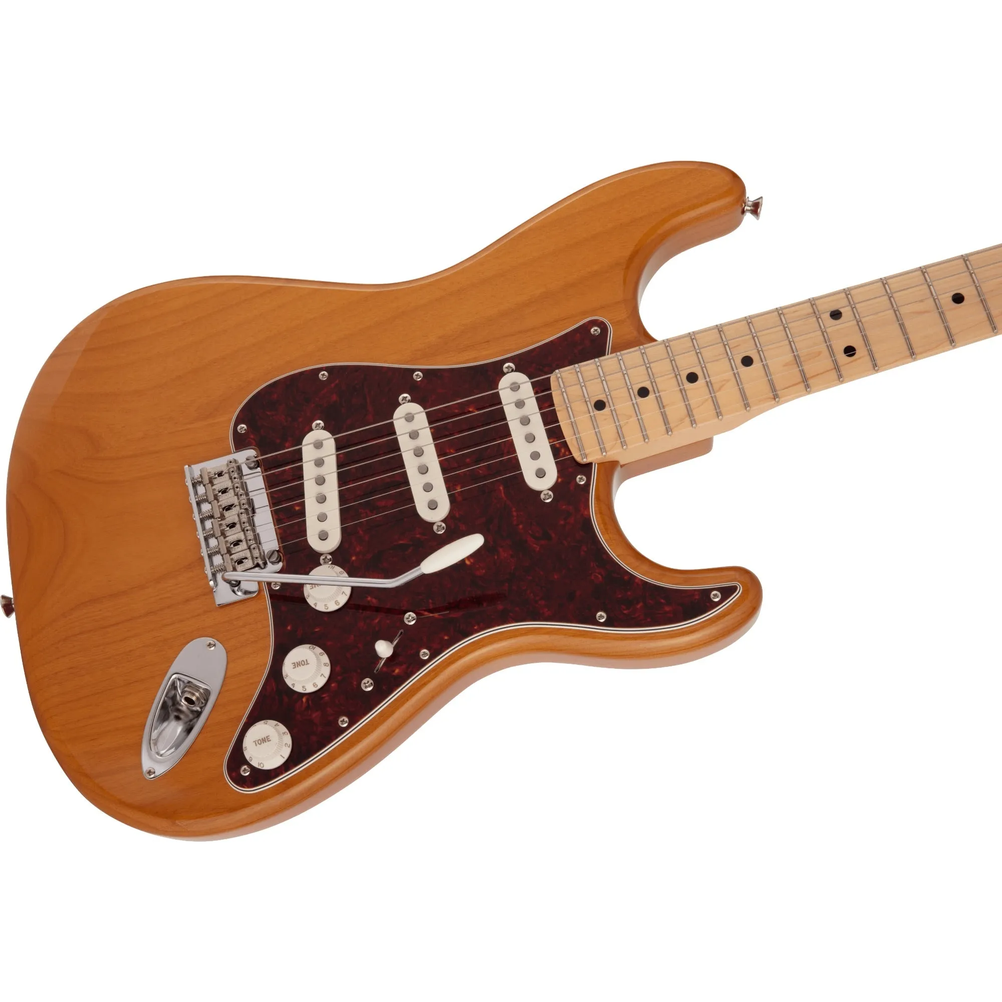 Fender Made in Japan Hybrid II Stratocaster Electric Guitar, Vintage Natural incl Gig Bag