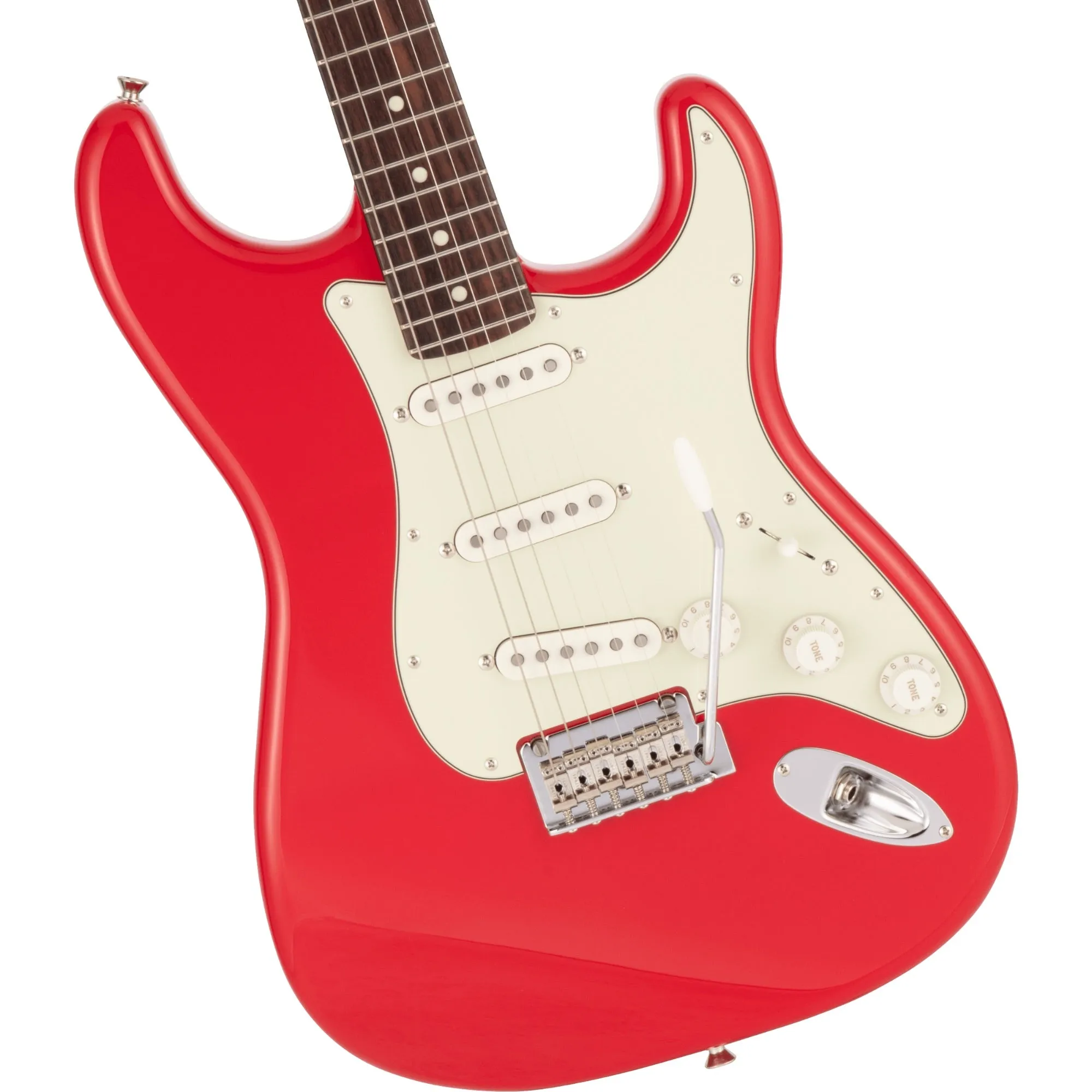 Fender Made in Japan Hybrid II Stratocaster, Rosewood, Modena Red incl Gig Bag