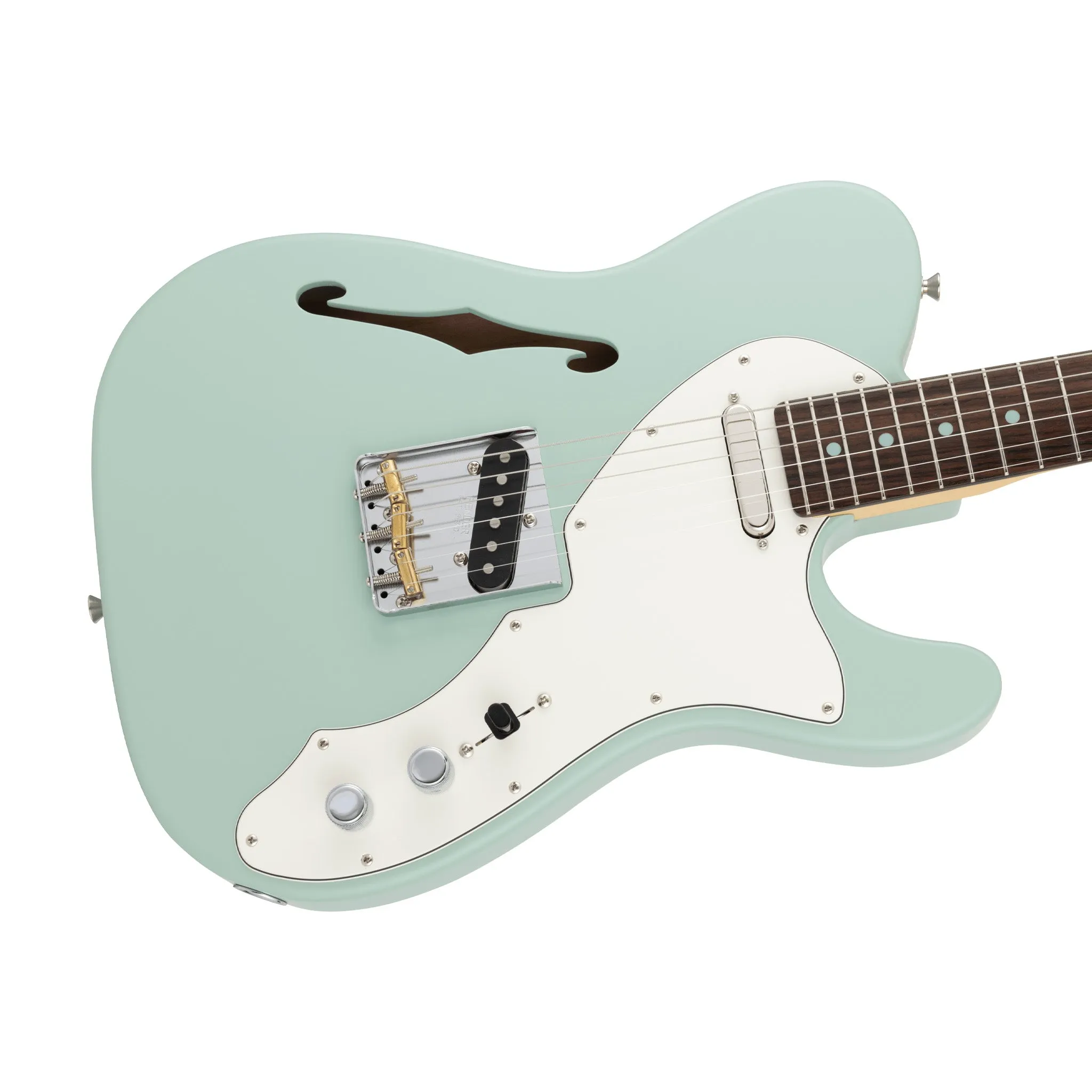 Fender MIJ Limited Kusumi Color Telecaster Thinline Electric Guitar, RW FB, Kusumi Green