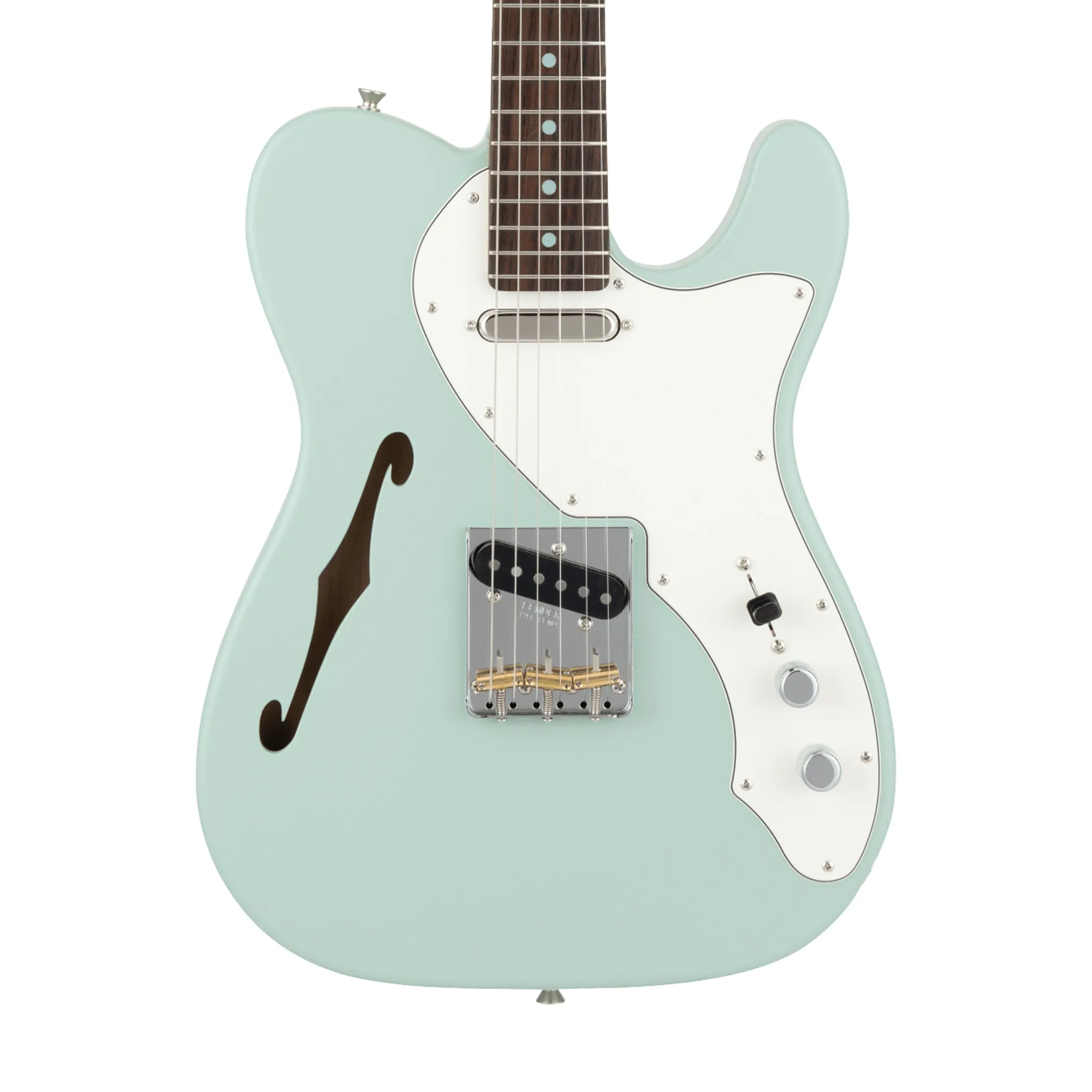 Fender MIJ Limited Kusumi Color Telecaster Thinline Electric Guitar, RW FB, Kusumi Green
