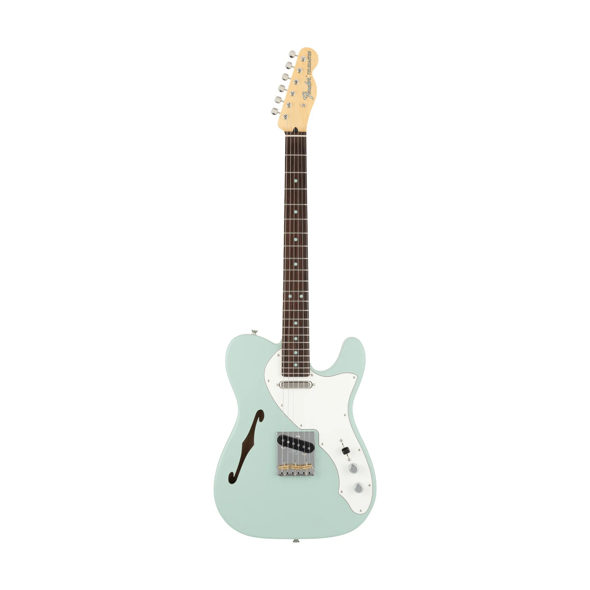 Fender MIJ Limited Kusumi Color Telecaster Thinline Electric Guitar, RW FB, Kusumi Green