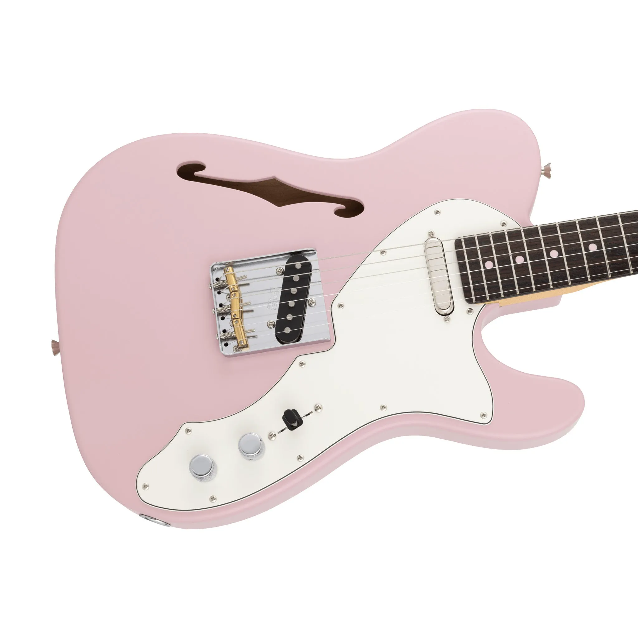 Fender MIJ Limited Kusumi Color Telecaster Thinline Electric Guitar, RW FB, Kusumi Pink