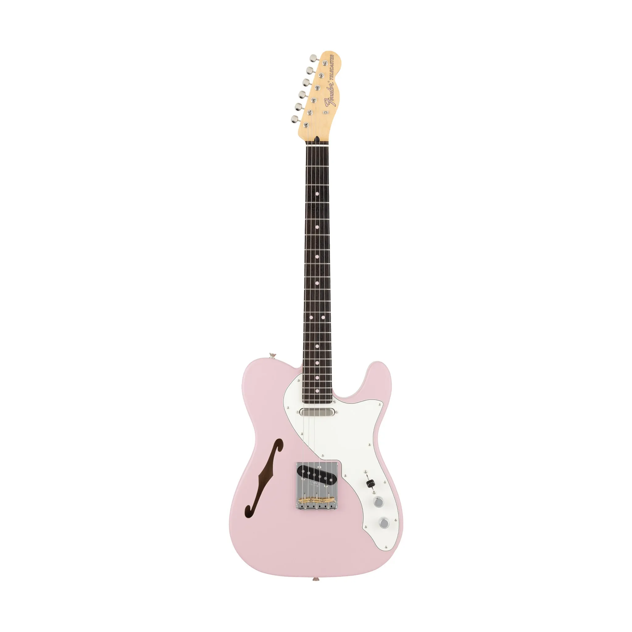 Fender MIJ Limited Kusumi Color Telecaster Thinline Electric Guitar, RW FB, Kusumi Pink