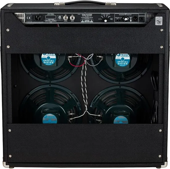 Fender Tone Master Super Reverb Guitar Amplifier, Black, with 2-Year Warranty
