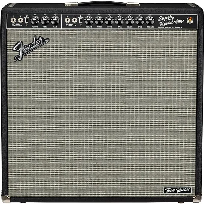 Fender Tone Master Super Reverb Guitar Amplifier, Black, with 2-Year Warranty