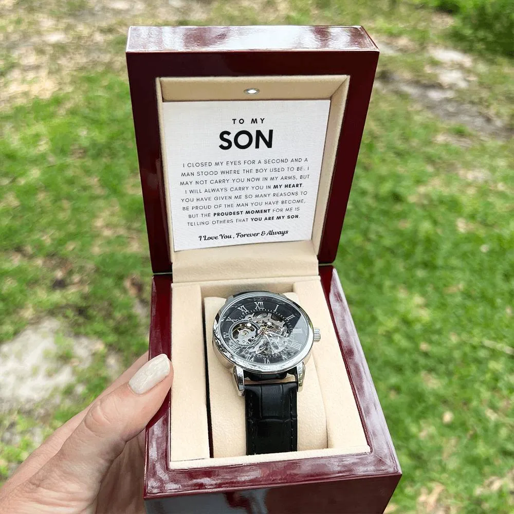 [Few Left Only] To My Son, I Will Always Carry You In My Heart - (Luxury Box w/ LED Included)