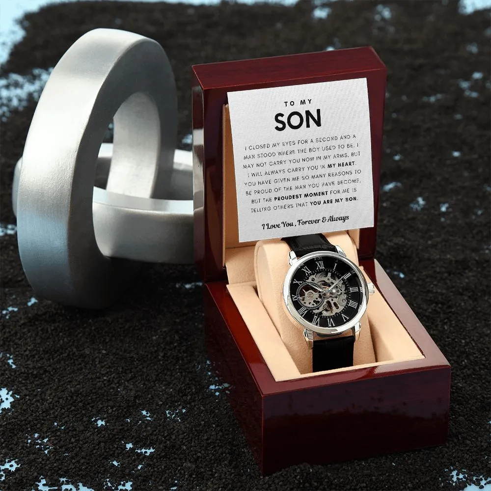 [Few Left Only] To My Son, I Will Always Carry You In My Heart - (Luxury Box w/ LED Included)