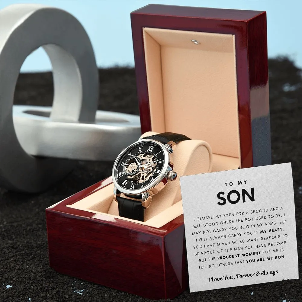 [Few Left Only] To My Son, I Will Always Carry You In My Heart - (Luxury Box w/ LED Included)