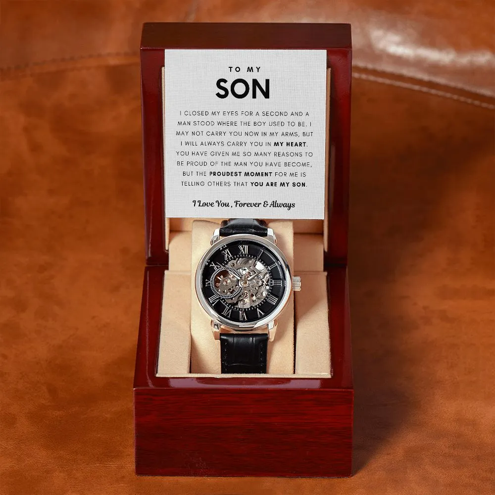 [Few Left Only] To My Son, I Will Always Carry You In My Heart - (Luxury Box w/ LED Included)
