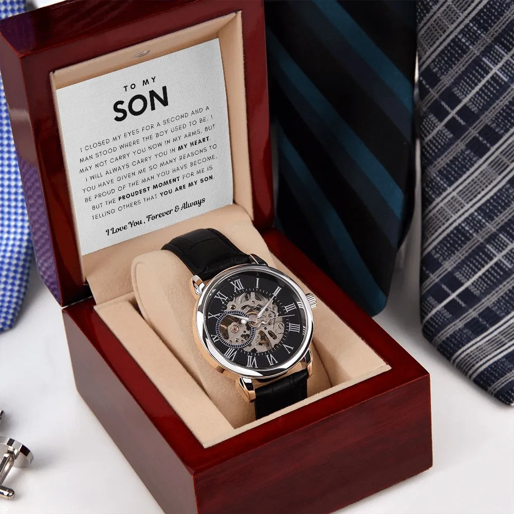[Few Left Only] To My Son, I Will Always Carry You In My Heart - (Luxury Box w/ LED Included)