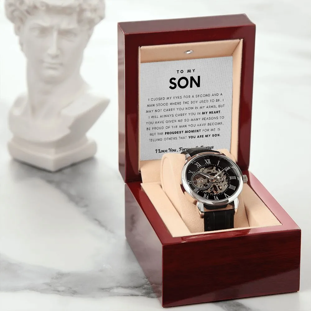 [Few Left Only] To My Son, I Will Always Carry You In My Heart - (Luxury Box w/ LED Included)