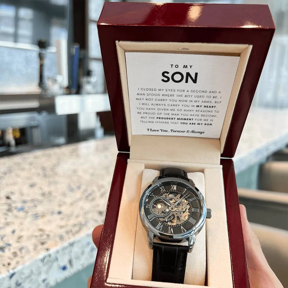 [Few Left Only] To My Son, I Will Always Carry You In My Heart - (Luxury Box w/ LED Included)