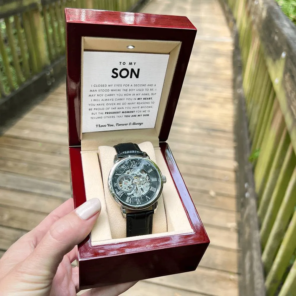 [Few Left Only] To My Son, I Will Always Carry You In My Heart - (Luxury Box w/ LED Included)