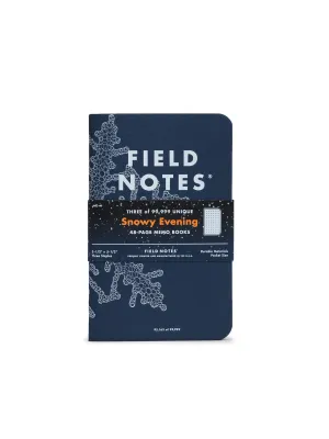 Field Notes Snowy Evening 3 Pack Dot Graph Paper