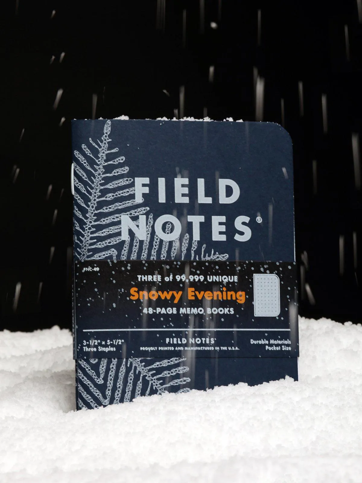 Field Notes Snowy Evening 3 Pack Dot Graph Paper