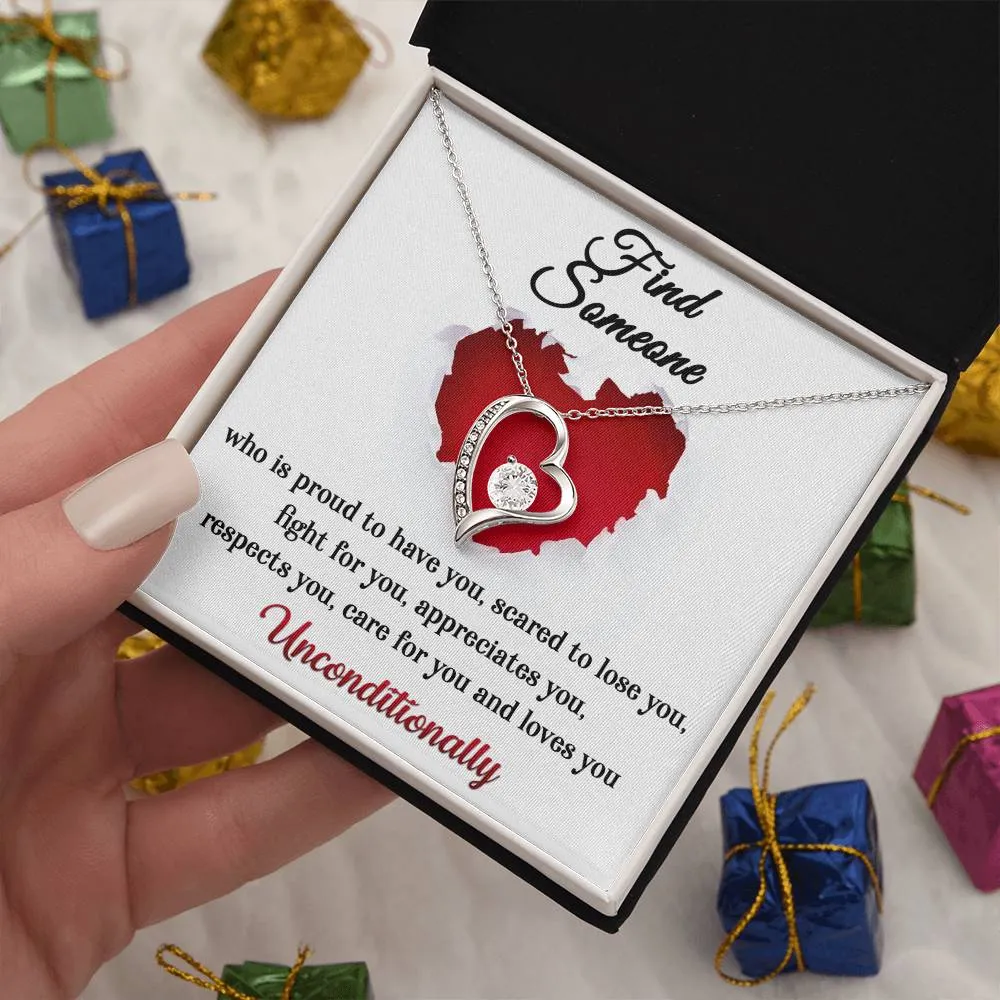 Find Someone That Loves You Unconditionally Forever Love Necklace