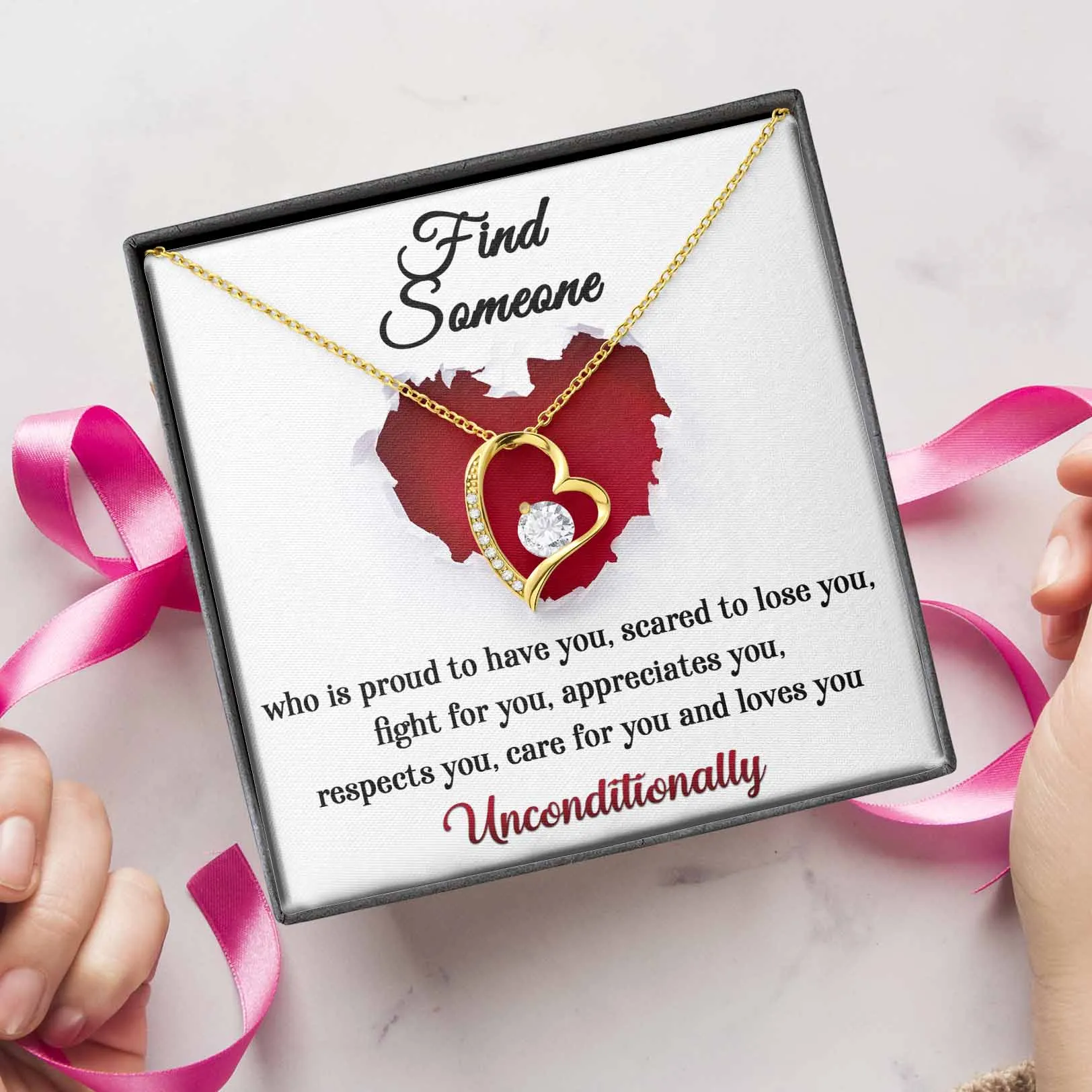 Find Someone That Loves You Unconditionally Forever Love Necklace